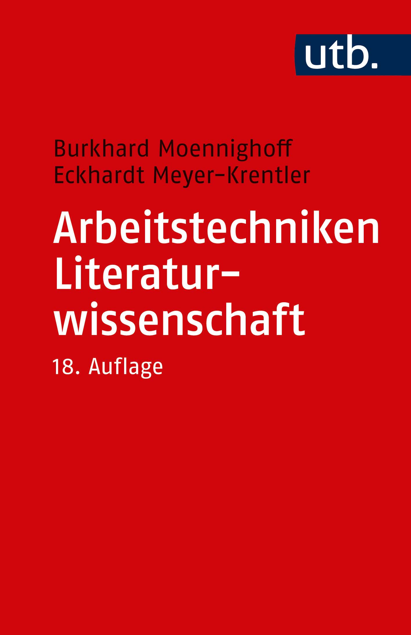 Arbeitstechniken Literaturwissenschaft cover